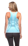 Goode Rider Seamless Sport Tank Tuquoise Stripe