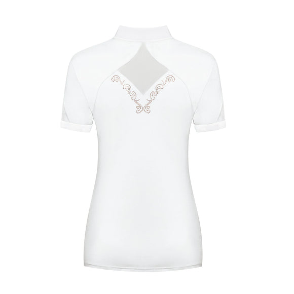 Cathrine Competition Shirt White Rosegold